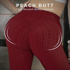 Varuwy Women's High Waist Yoga Pants TIK Tok Butt Lifting Anti Cellulite Workout